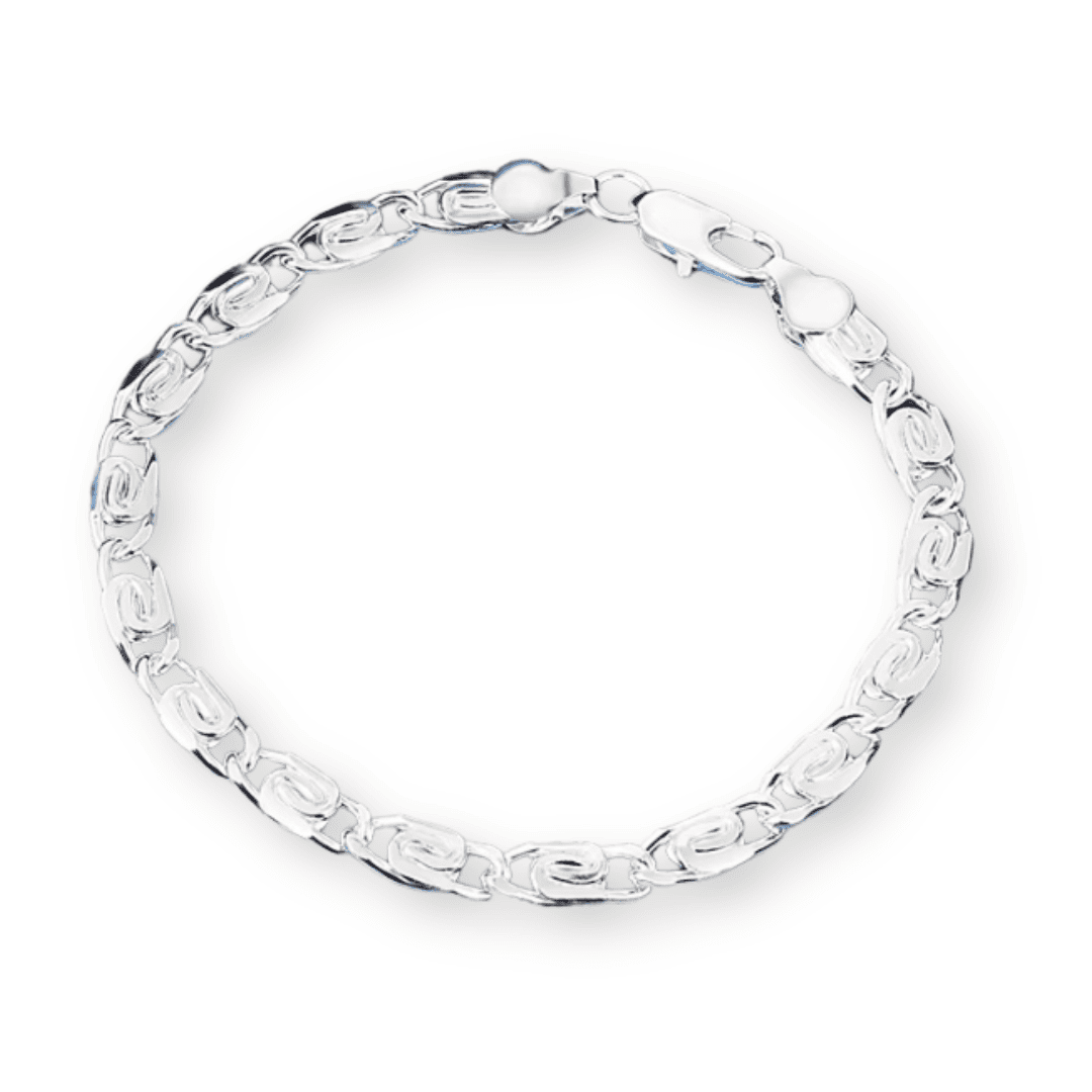 925 Silver Belgium Geometric Ziron Bracelet