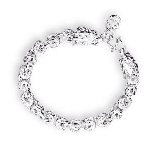 925 Silver Norway Bracelet - 20g with Zircon