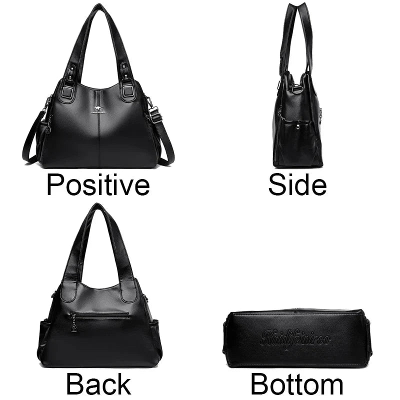 Aurora Classic Vintage Leather Shoulder Bag