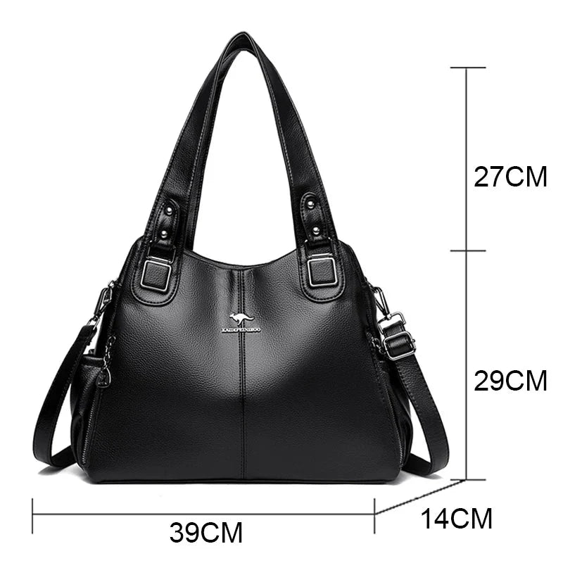 Aurora Classic Vintage Leather Shoulder Bag