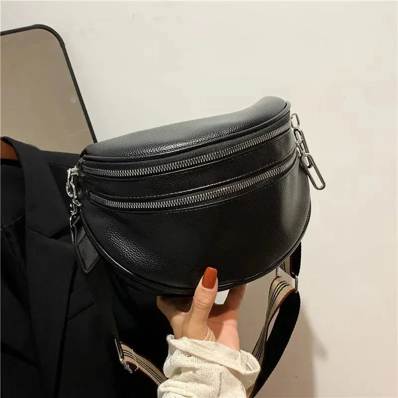 Camila Leather Crossbody Bag