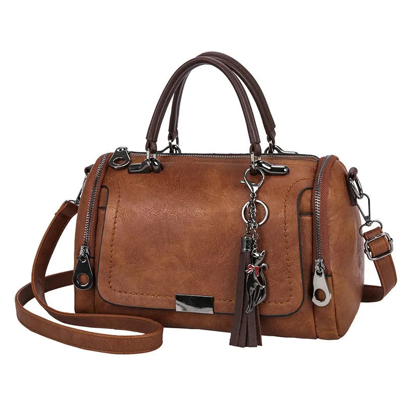 Elegant Women's Leather Shoulder Bag Alice