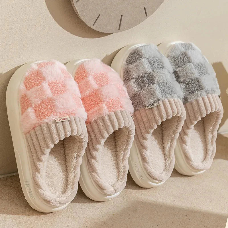 Fashion Plaid Slipper Flip Flop for Women and Men