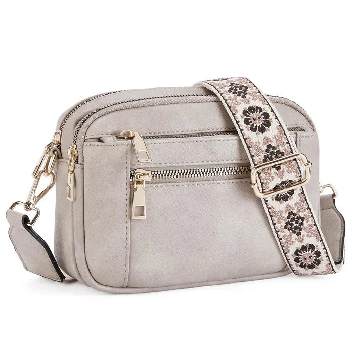 Handmade Colorful Straps Crossbody Leather Bags