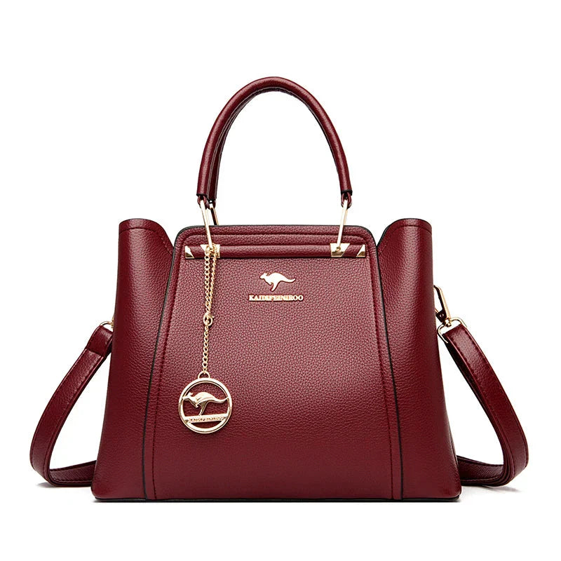 Luxurious Soft Leather Women's Shoulder and Crossbody Bag