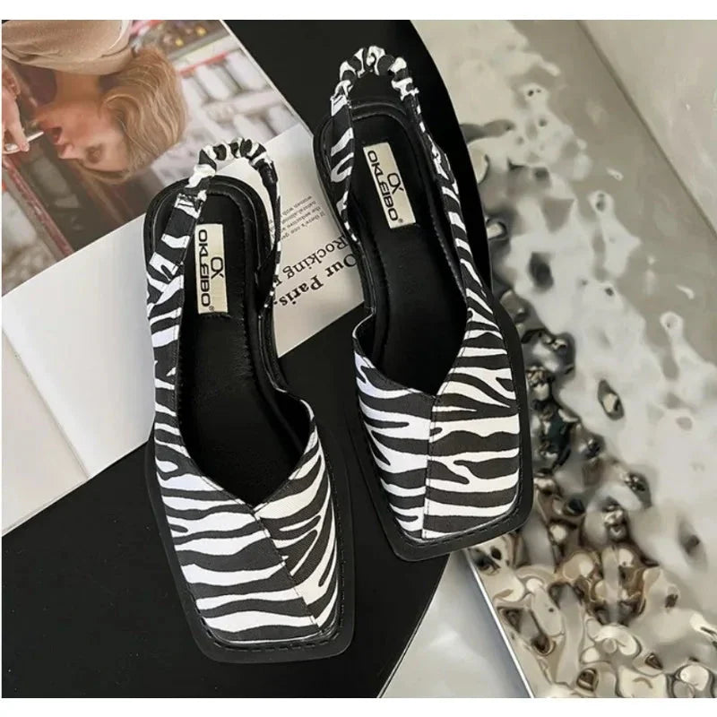 MARY JANES Leather Slip-On Flats