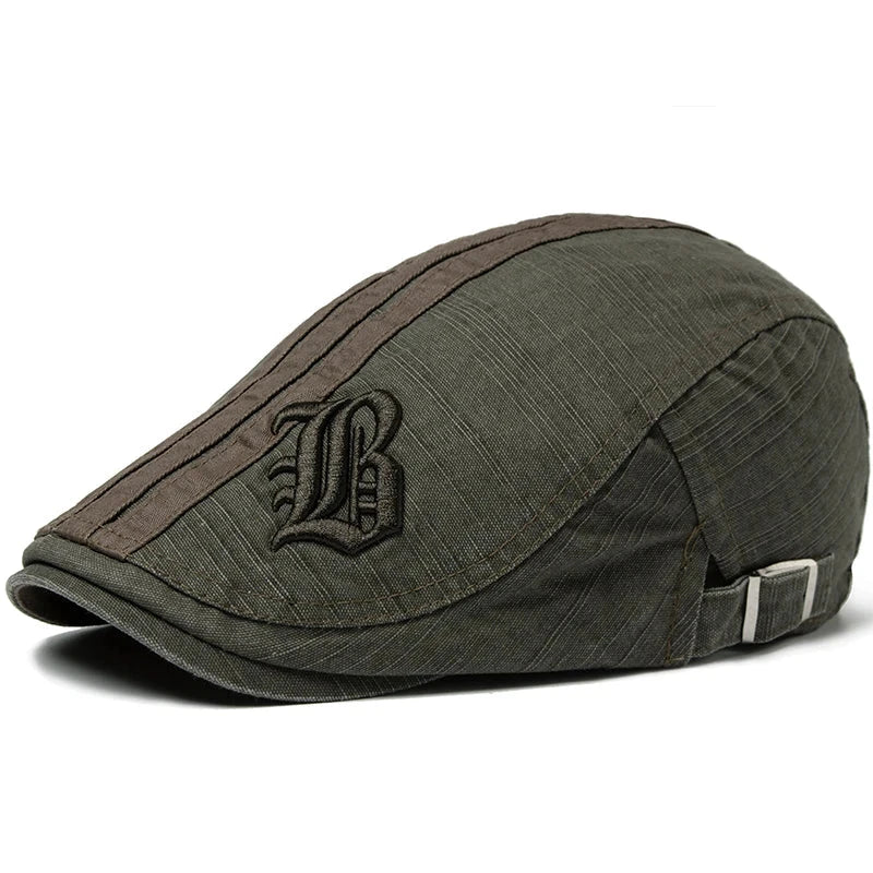 Men's Fashion Embroidered Beret