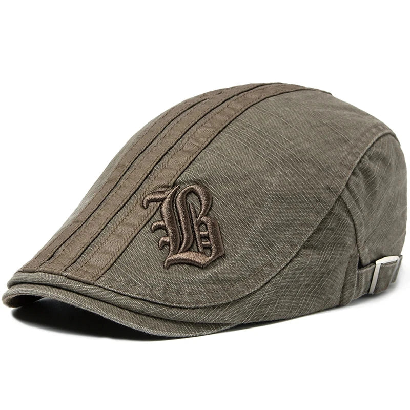 Men's Fashion Embroidered Beret