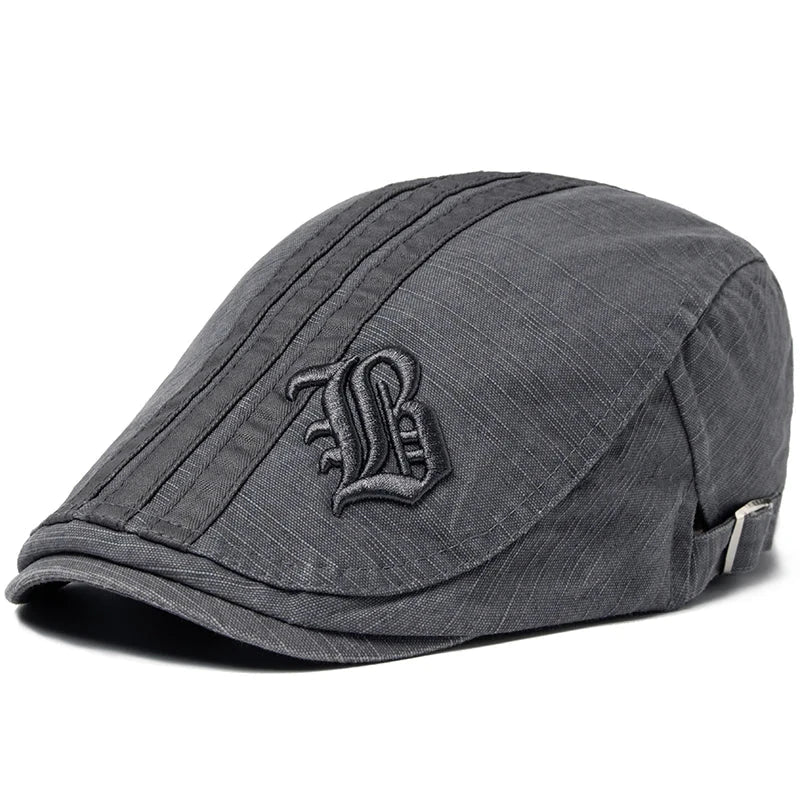 Men's Fashion Embroidered Beret