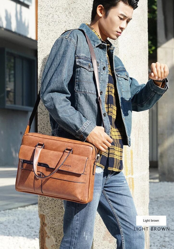 Men's Leather Briefcase Bag Wex