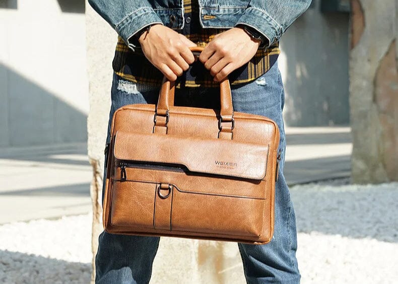 Men's Leather Briefcase Bag Wex