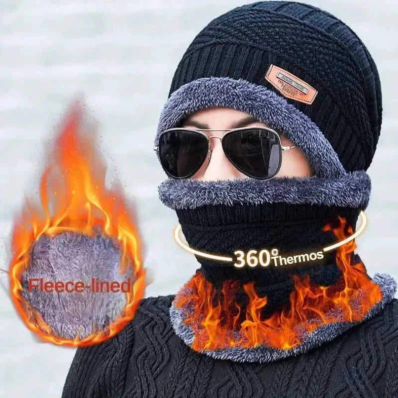 Men's Winter Set: Hat and Scarf