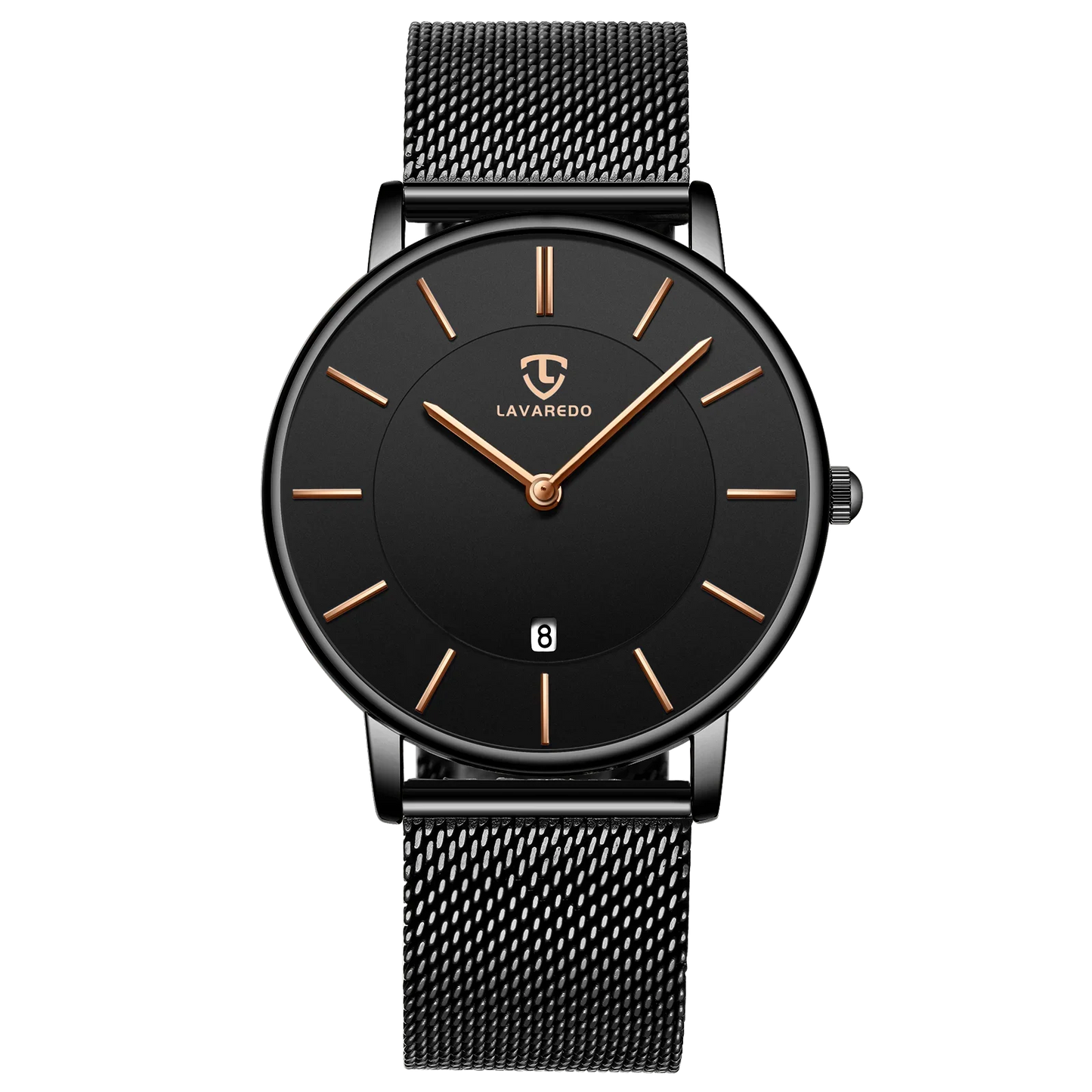 Refined Minimalist Men's Leather Wristwatch