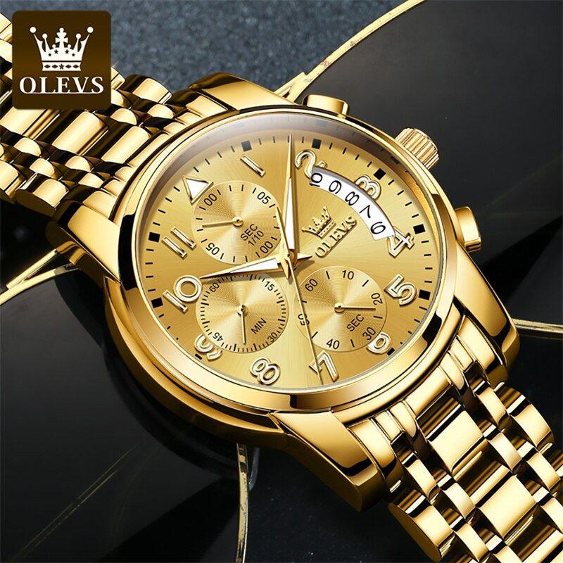 OLEVS fine gold watch