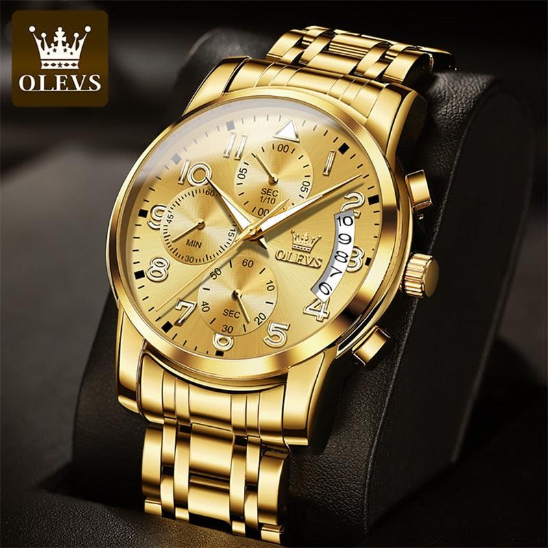 OLEVS fine gold watch