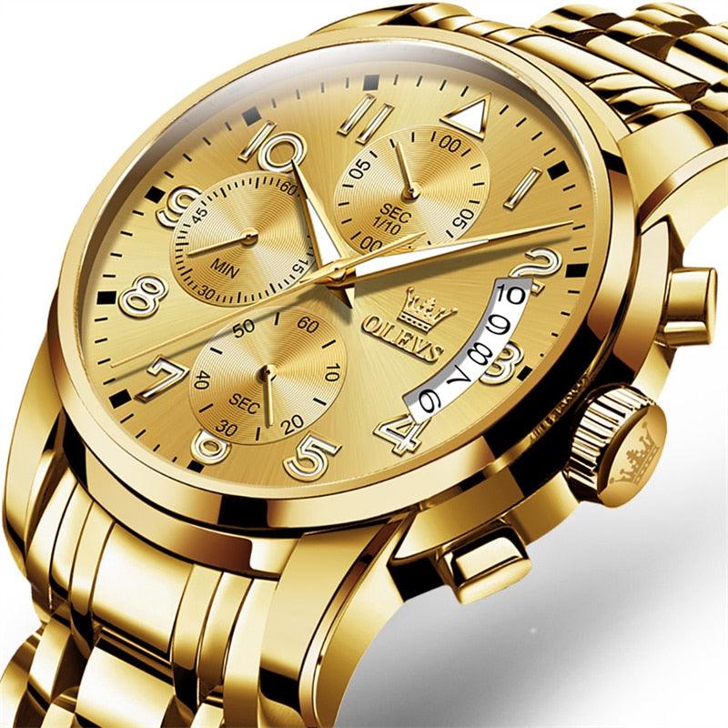 OLEVS fine gold watch