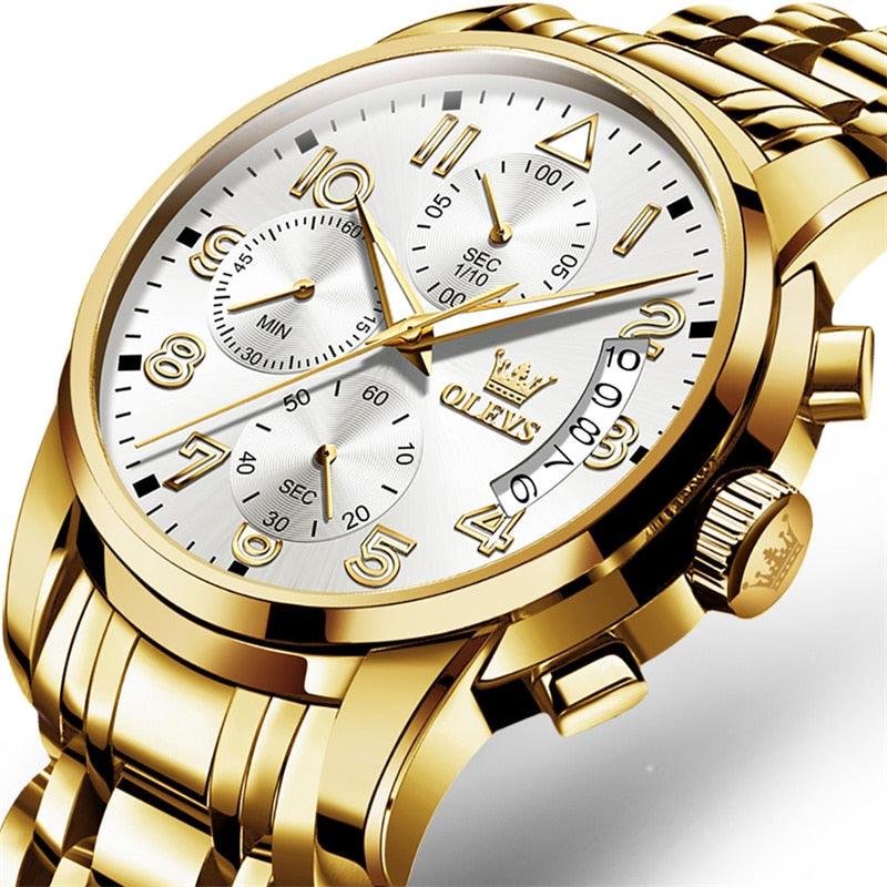 OLEVS fine gold watch
