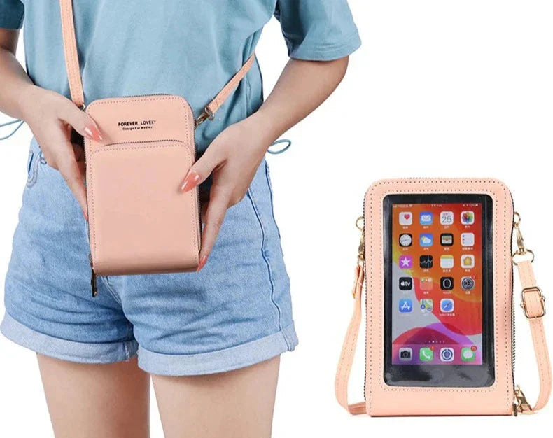 Small Leather Crossbody Bag/Mini Messenger Shoulder Purse LUXURY