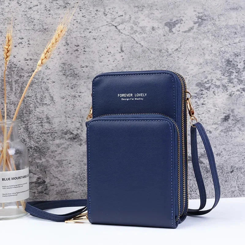 Small Leather Crossbody Bag/Mini Messenger Shoulder Purse LUXURY