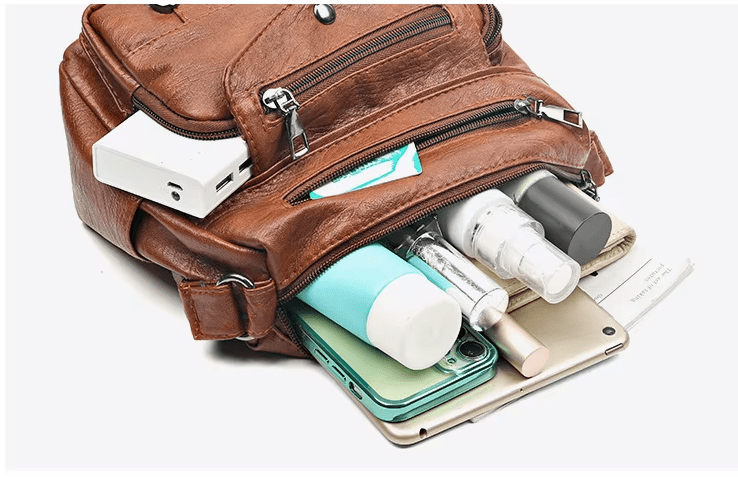 Vintage Women's Shoulder Bag, Soft Leather 'Love' Crossbody