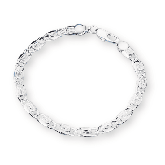 925 Silver Belgium Geometric Ziron Bracelet