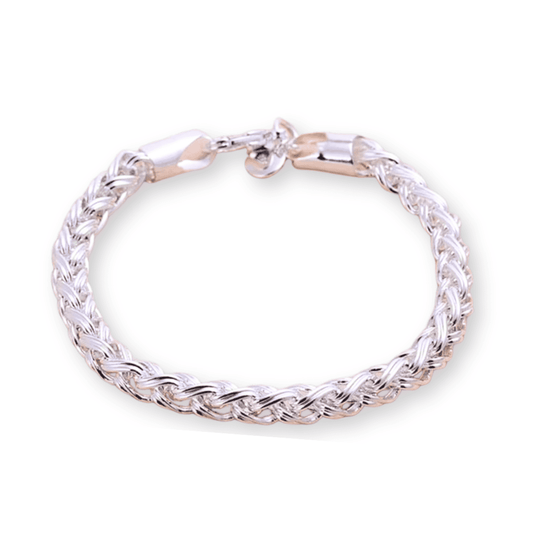 925 Silver Modern England Bracelet with 6mm Zirconia