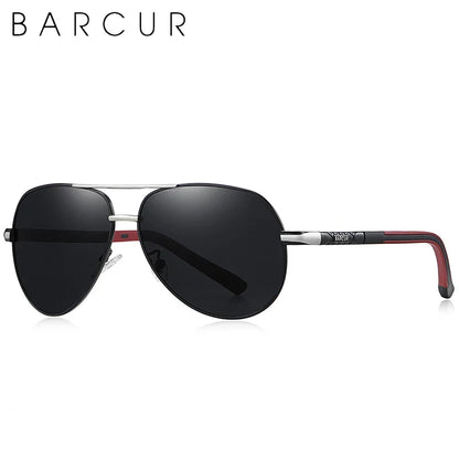 Sunglasses Barcur Aviator Titanium - Polarized