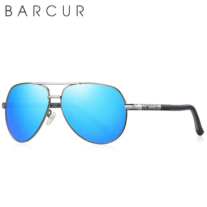 Sunglasses Barcur Aviator Titanium - Polarized