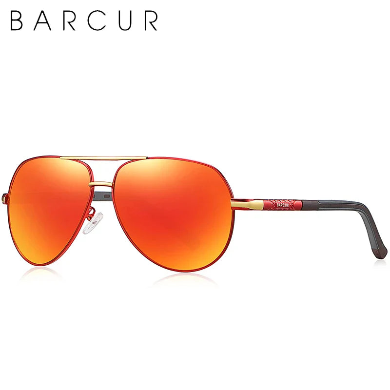 Sunglasses Barcur Aviator Titanium - Polarized