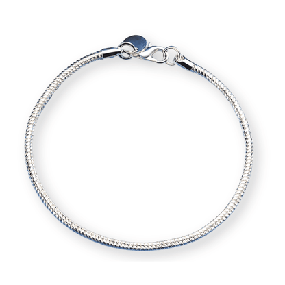 925 Silver Denmark Cobra Bracelet with 3mm Zircon