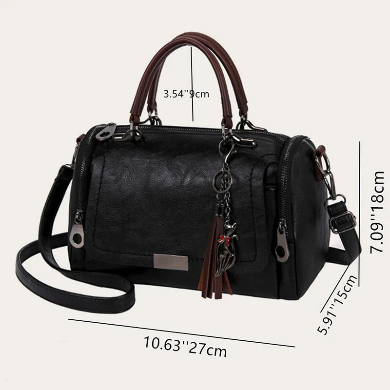 Elegant Women's Leather Shoulder Bag Alice