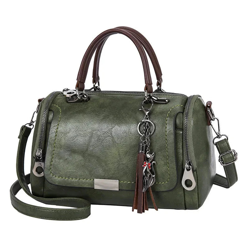 Elegant Women's Leather Shoulder Bag Alice