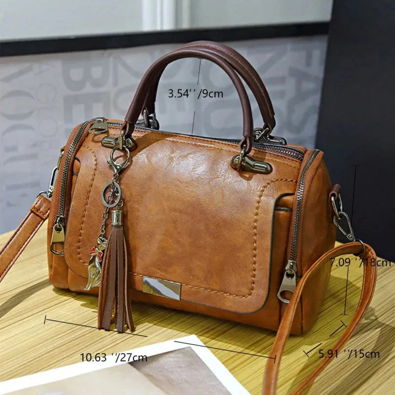 Elegant Women's Leather Shoulder Bag Alice