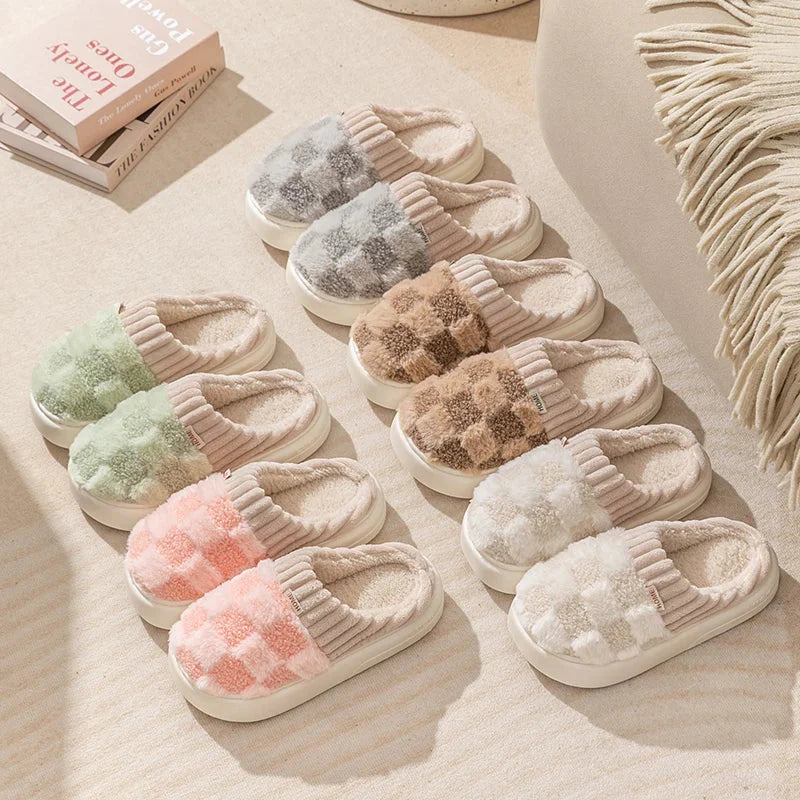 Fashion Plaid Slipper Flip Flop for Women and Men