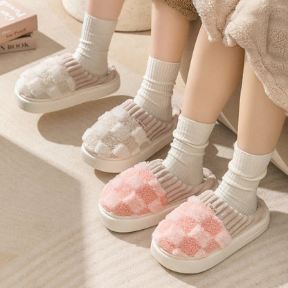 Fashion Plaid Slipper Flip Flop for Women and Men