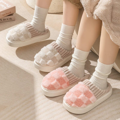 Fashion Plaid Slipper Flip Flop for Women and Men