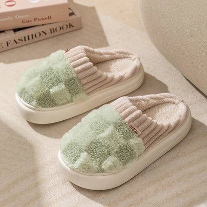 Fashion Plaid Slipper Flip Flop for Women and Men