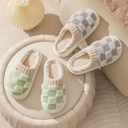 Fashion Plaid Slipper Flip Flop for Women and Men