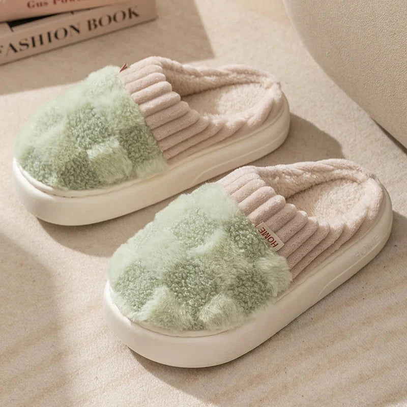 Fashion Plaid Slipper Flip Flop for Women and Men