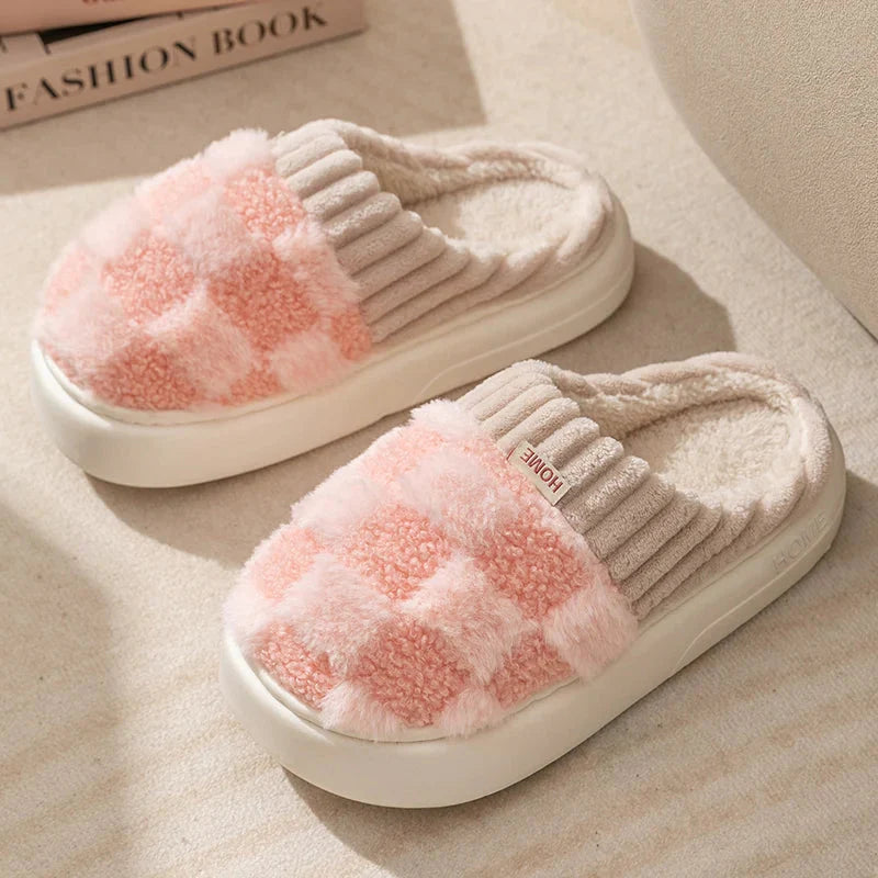Fashion Plaid Slipper Flip Flop for Women and Men