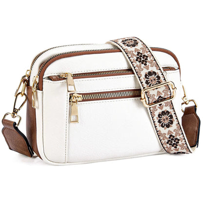 Handmade Colorful Straps Crossbody Leather Bags