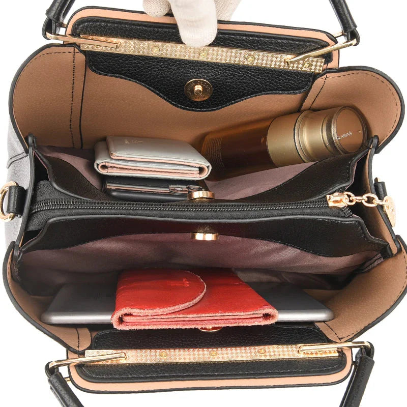 Luxurious Soft Leather Women's Shoulder and Crossbody Bag