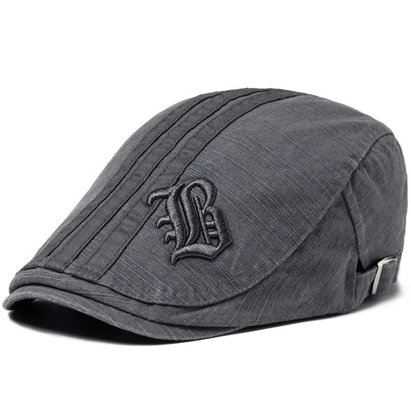Men's Fashion Embroidered Beret