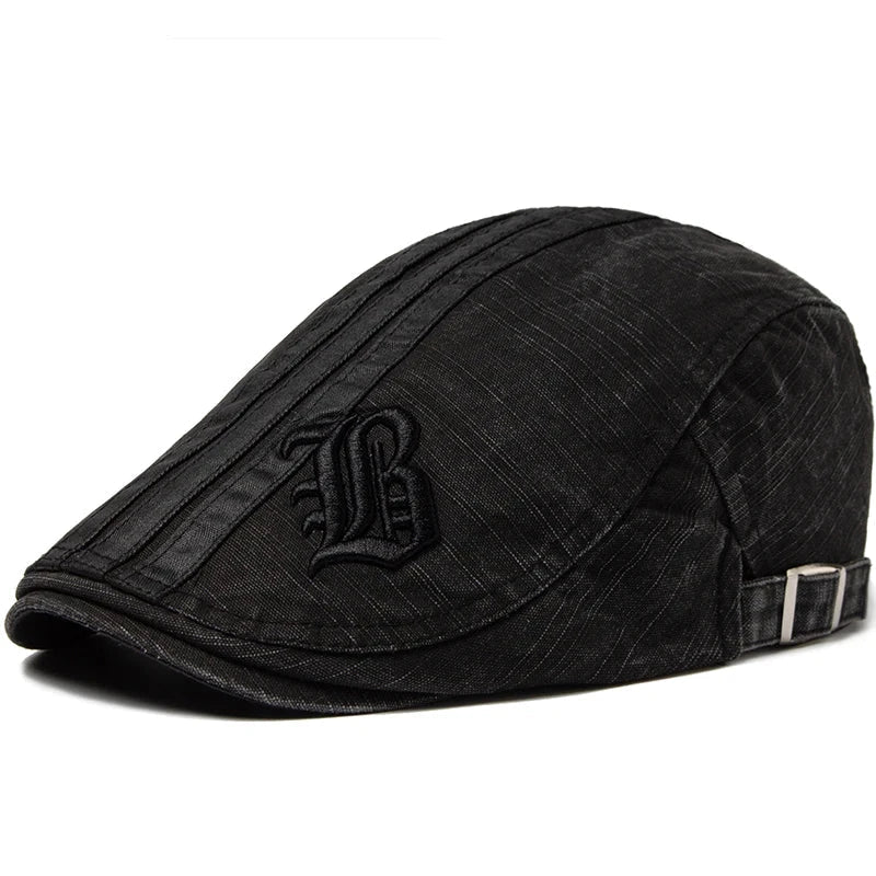 Men's Fashion Embroidered Beret