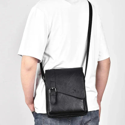 AlphaPort Men's Retro Leather Bag