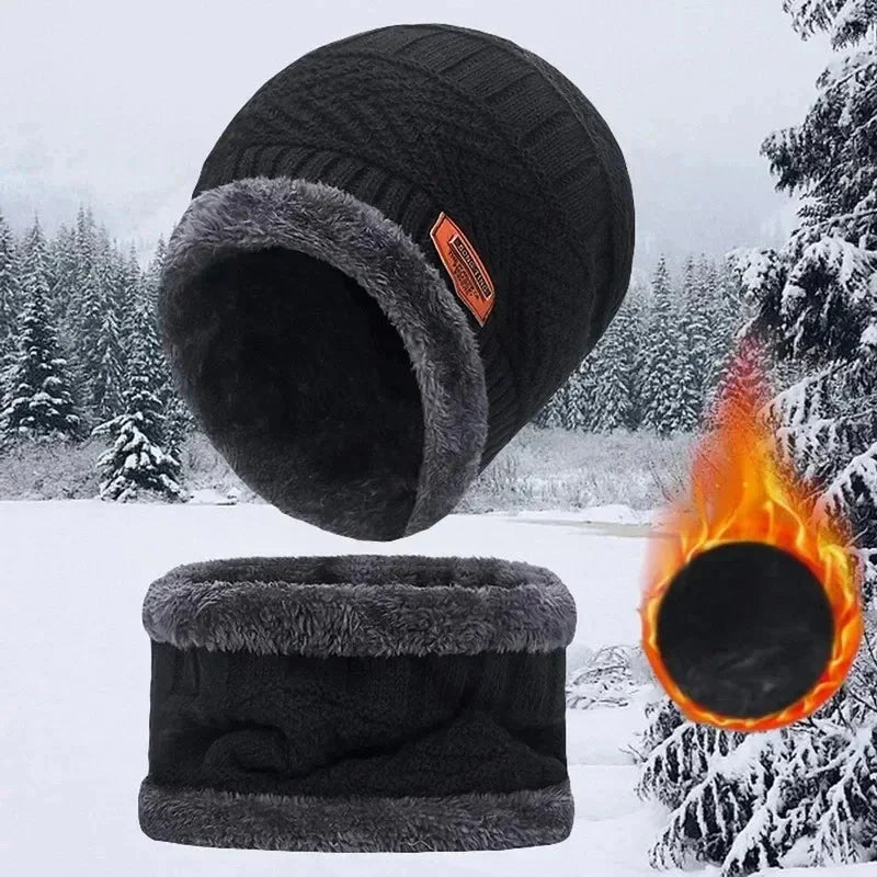 Men's Winter Set: Hat and Scarf