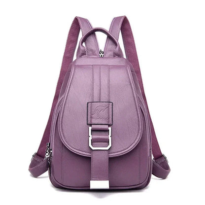 Multifunctional Women's Leather Backpack Allessa