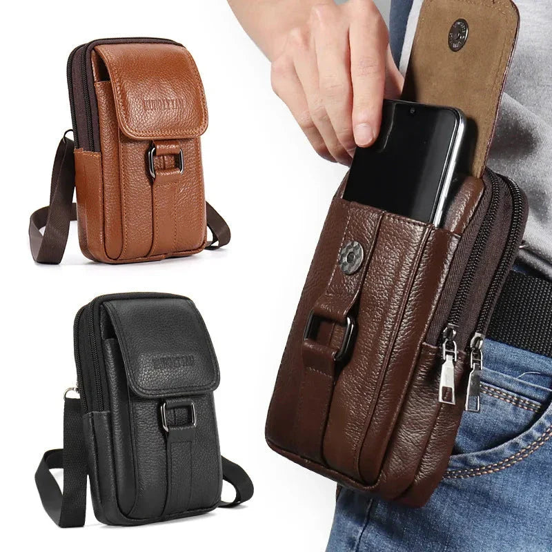 Premium Leather Waist Bag Maverick