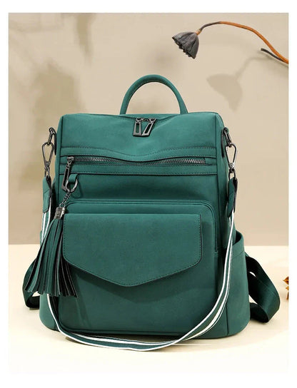 Premium Leather Women's Backpack with Gift Bag