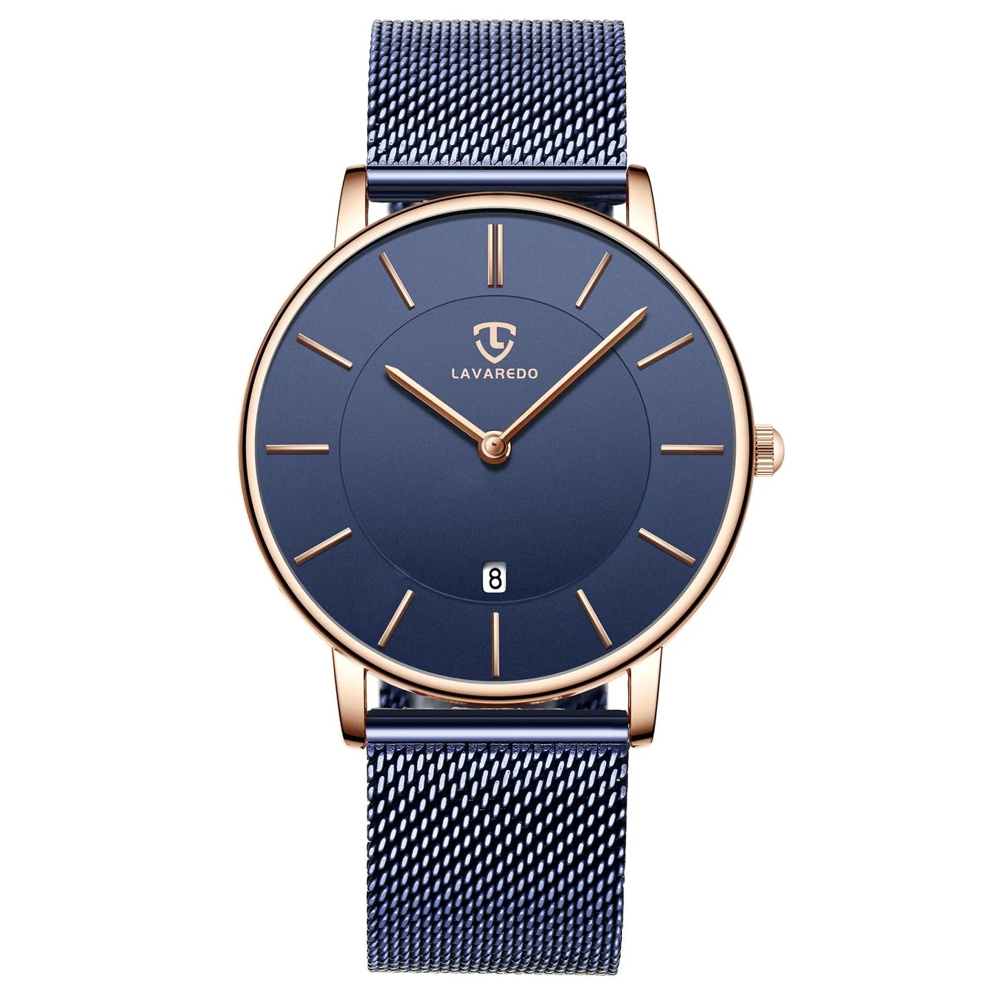 Refined Minimalist Men's Leather Wristwatch